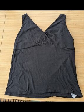 Old Navy Black Crossover V-Neck Camisole